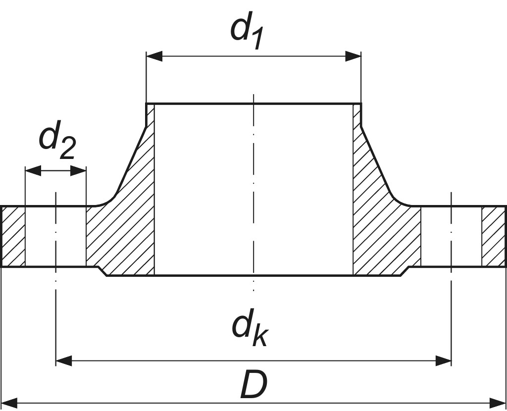ANSI-Vorschweissflansch  16   " 300lbs/RF, aus ASTM A105 / C21